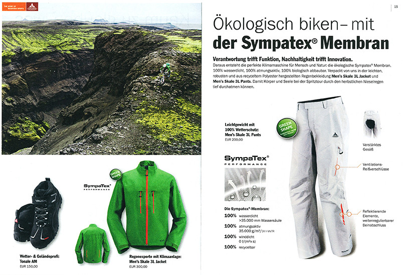VAUDE Sympatex Magazinstrecke mit Bikeszene in Island, Foto: Bastian Morell
